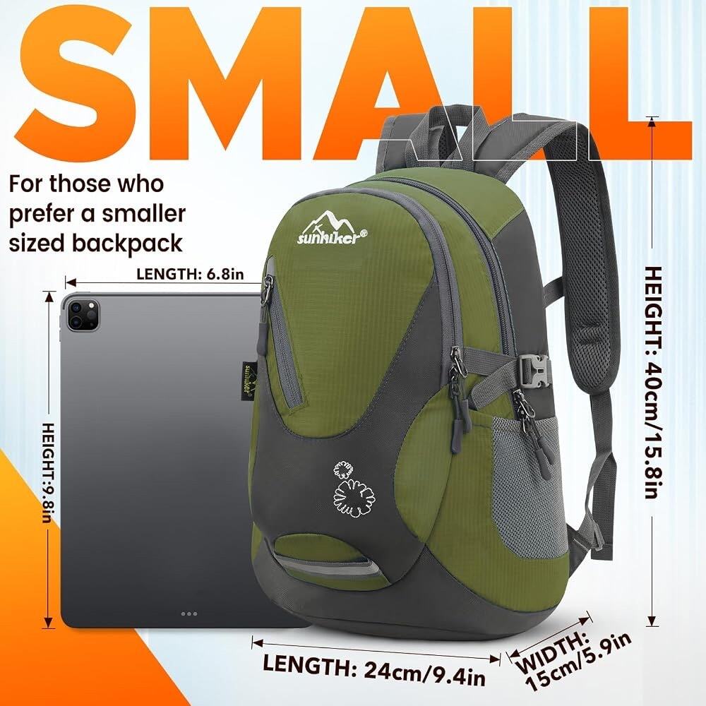 Sunhiker Backpack Daytrip Bag Multiple Pockets Water Bottle Holder Adjustable - Picture 5 of 8